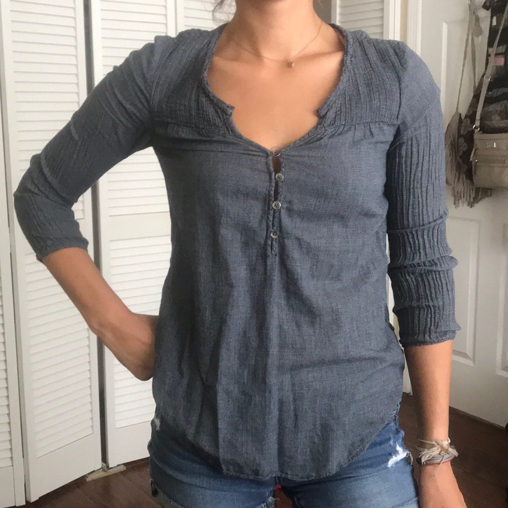 blue blouse